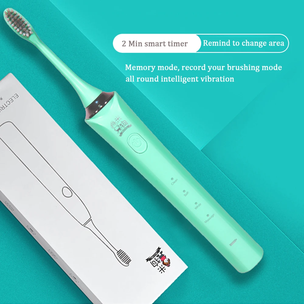 

Electric Toothbrush Rechargeable Buy One Get One Free Sonic Toothbrush IPX7 Waterproof 4 Mode Travel Toothbrush with 2 Brush