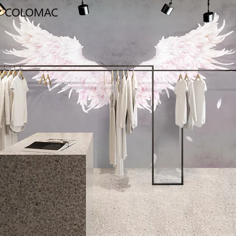 

3D обои с крыльями ангела, фотообои, Фотофон, магазин одежды, роскошное украшение для гостиной, Прямая поставка