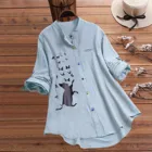 40 # 5XL размера плюс блузки женские туфли на каждый день с проектом 