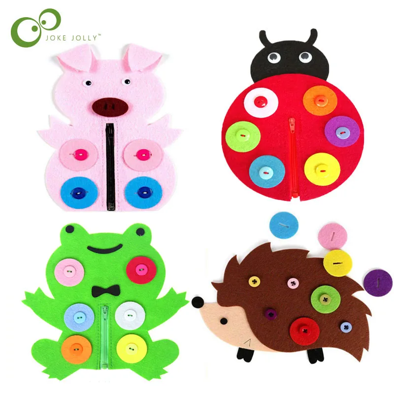 1 шт. ручная кнопка на молнии для обучения детского сада ткань творчества Игрушки