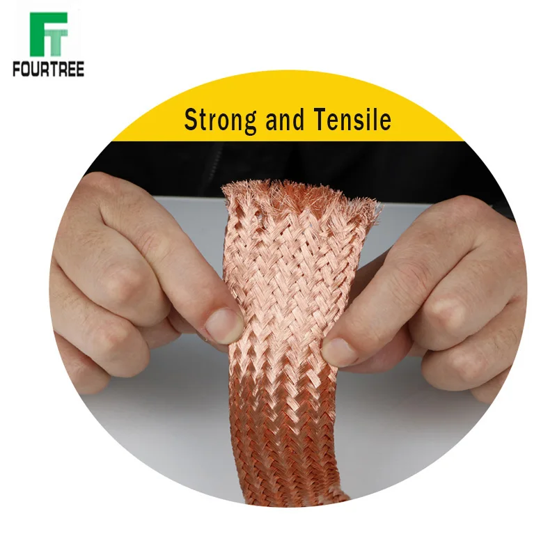 Экранированный кабель из чистой меди 1 м оплетка неизолированного заземления