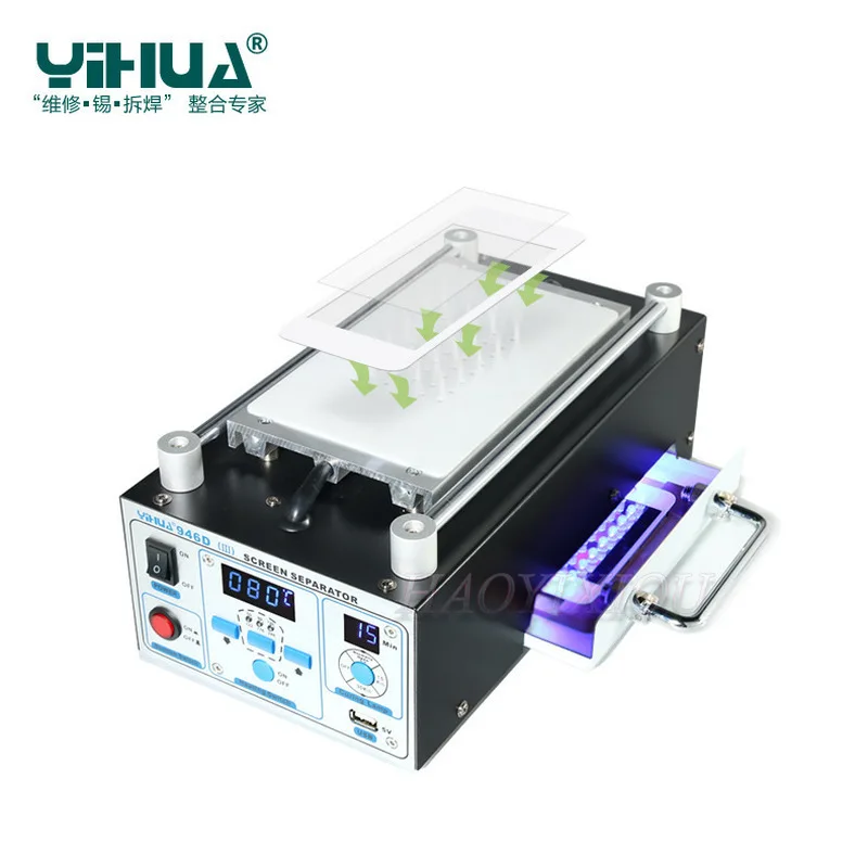 YIHUA 946D III ЖК сепаратор встроенный сильный всасывающий вакуумный насос телефон