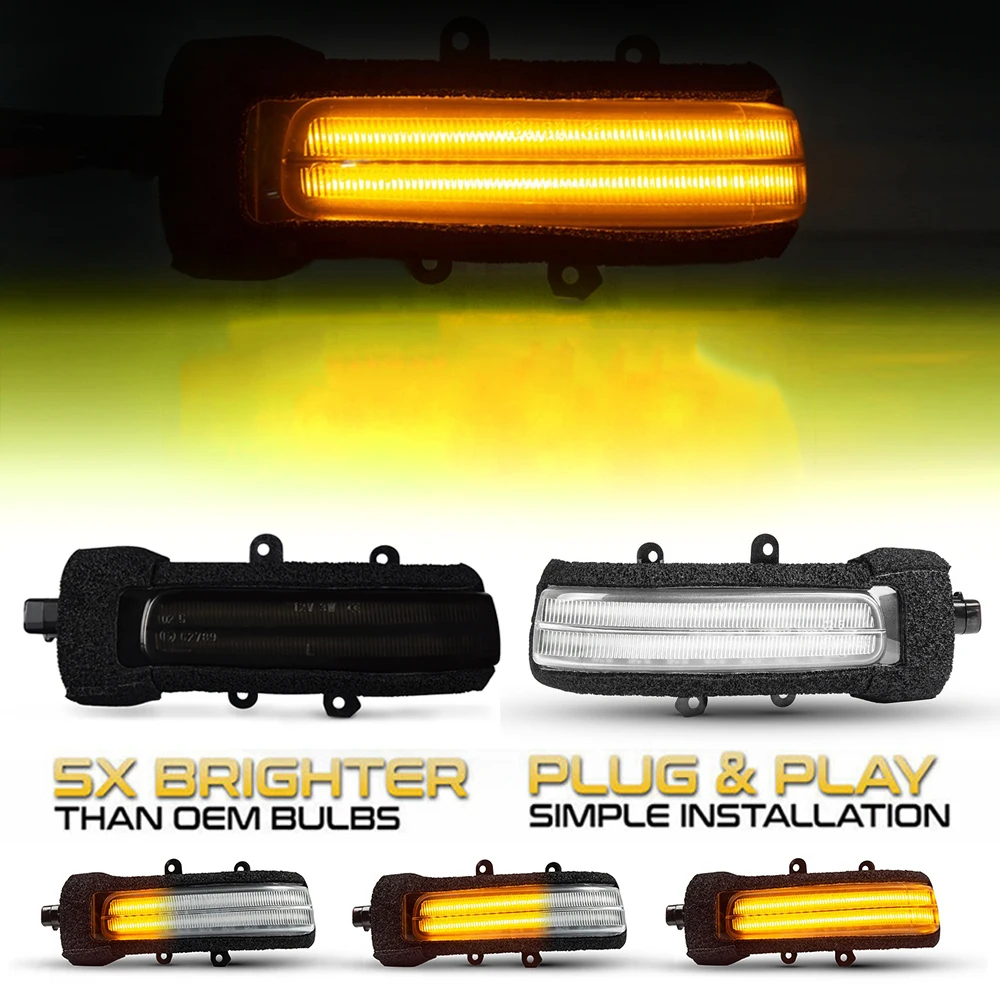 Светодиодный Боковой зеркальсветильник указатель поворота для Toyota BB Sienna Fortuner Rush