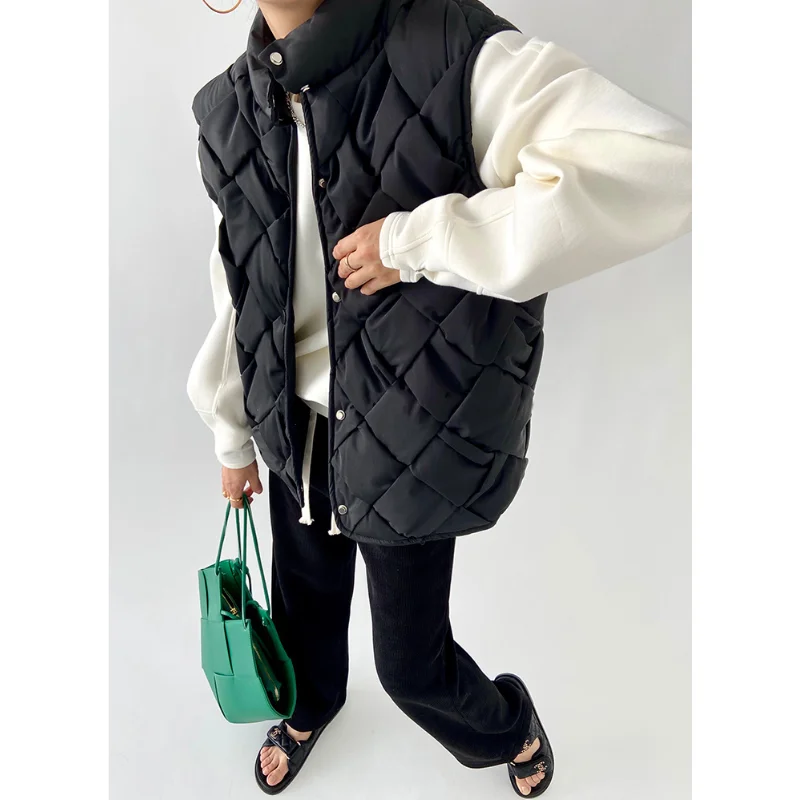 LUXUV New White Duck Down Vest Coat Design Sleeveless High Street Women Bodywarm Windproof Lightweight Warm Waistcoat Female