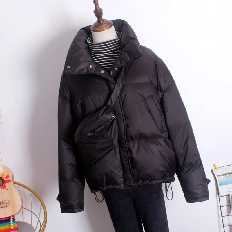 SEDUTMO зимнее плотное пуховое пальто оверсайз женская короткая обтягивающая