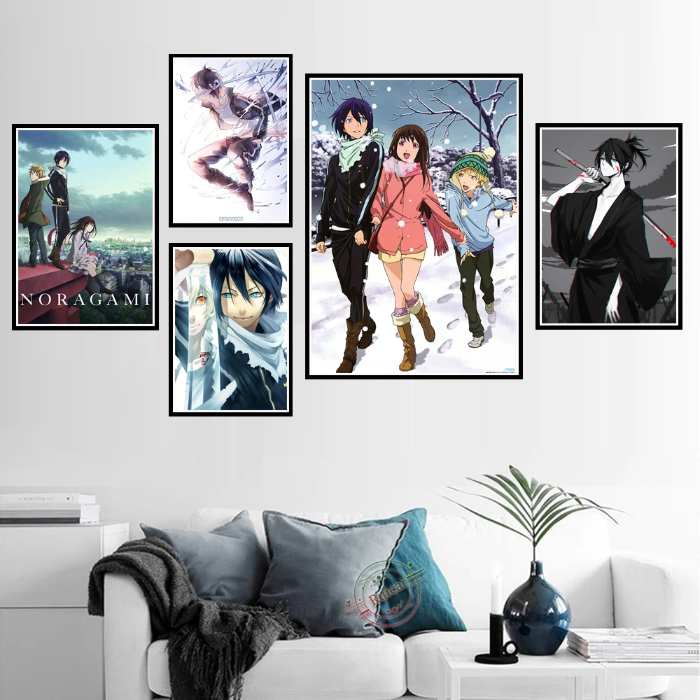

Аниме постер Yato Yukine Noragami, настенная Картина на холсте, принты для гостиной, Современный домашний декор