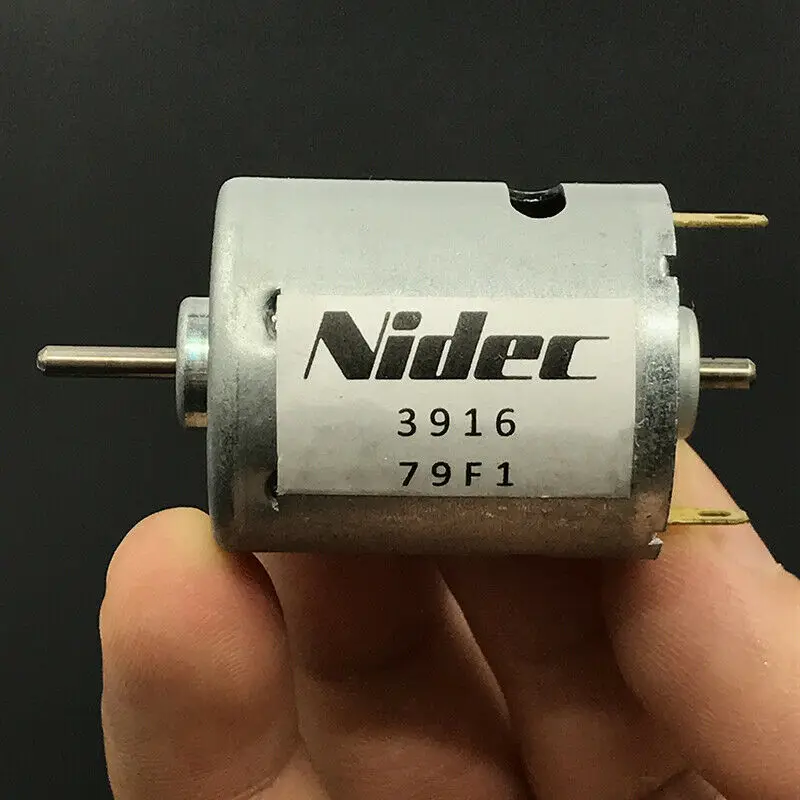 Nidec 3916 79F1 RS-365 мотор-редуктор постоянного тока 12V-24V 9800RPM Высокий крутящий момент Магнитный съемник для жестких бирок для электронного отслеживания товара, двойной 2,3 мм вал для Радиоуправляемый игрушечный автомобиль модель лодки