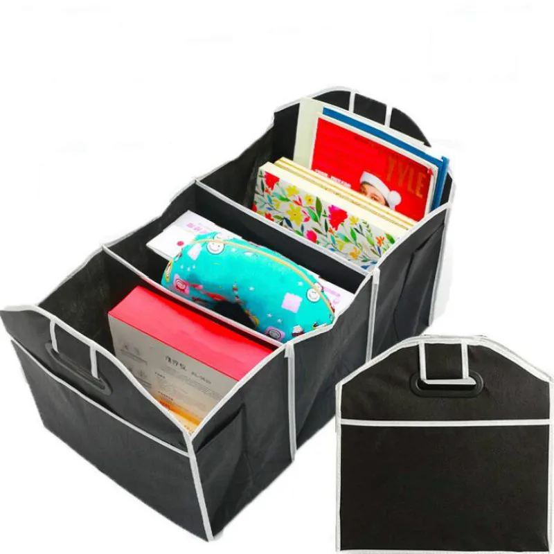 

Folding Car Trunk Organizer Storage Bag Non-Woven Fabrics Stowing Tidying Bag Organizer Storage Box Container Car Decoration