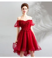 red sweetheart homecoming dress short sleeves dress lace appliques prom vestidos de fiesta formal special occasion plus