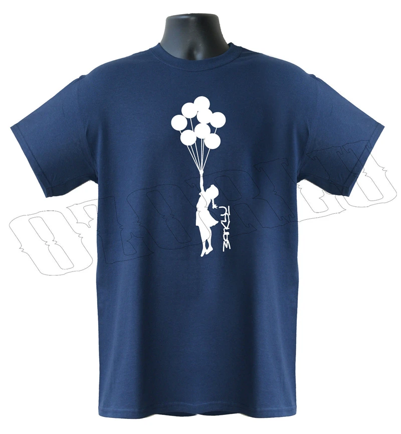 Фото Banksy Balloon Girl Graffiti Stencil Street Art Mens T-Shirt S-Xxl Sizes Tee Tshirt Shirt Мужская одежда Banksy Balloon Girl Graffiti Stencil Street Art Mens T-Shirt S-Xxl Sizes Tee Tshirt Shirt Мужская одежда