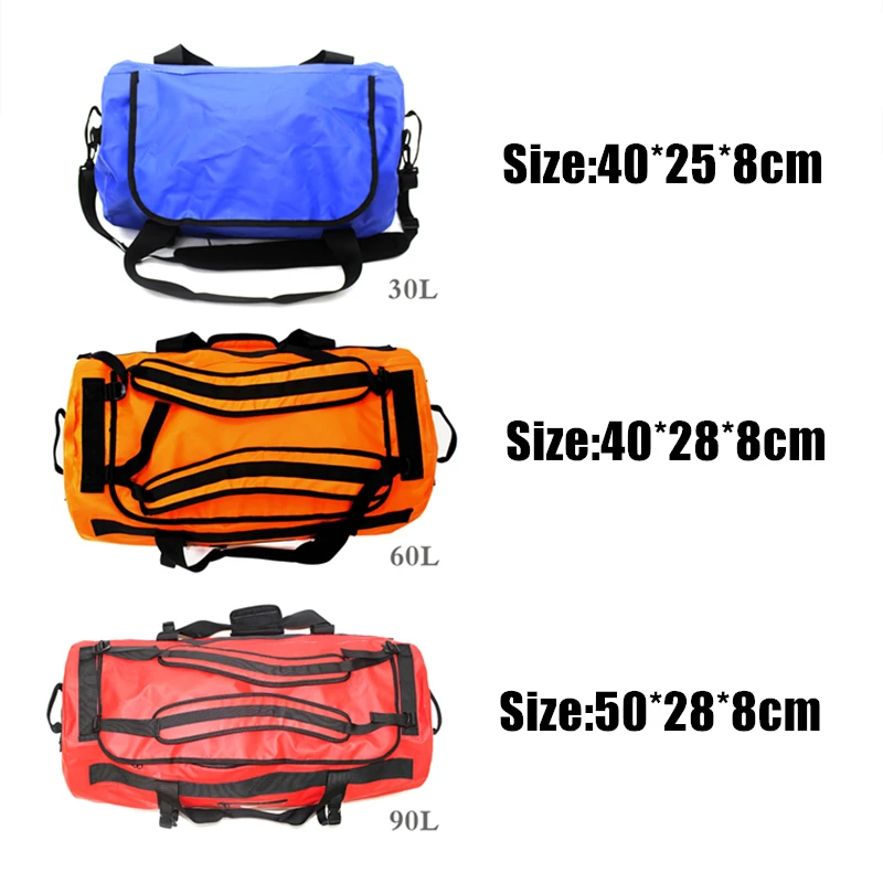 

30/60/90L Waterproof Swimming Bag Outdoor Backpack Bucket Dry Sack Storage Bag for Rafting Sports Kayaking Canoeing Travel