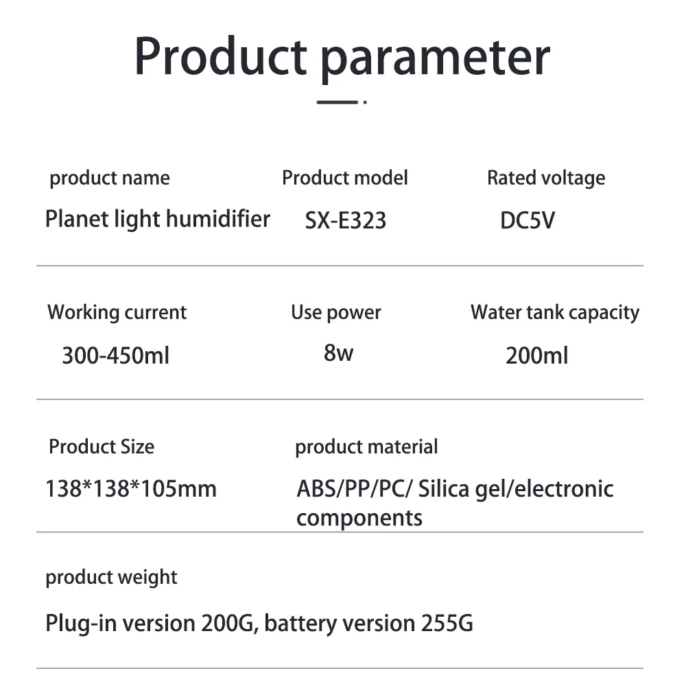 220 мл Moon увлажнитель воздуха Арома диффузор для эфирных масел светодиодный