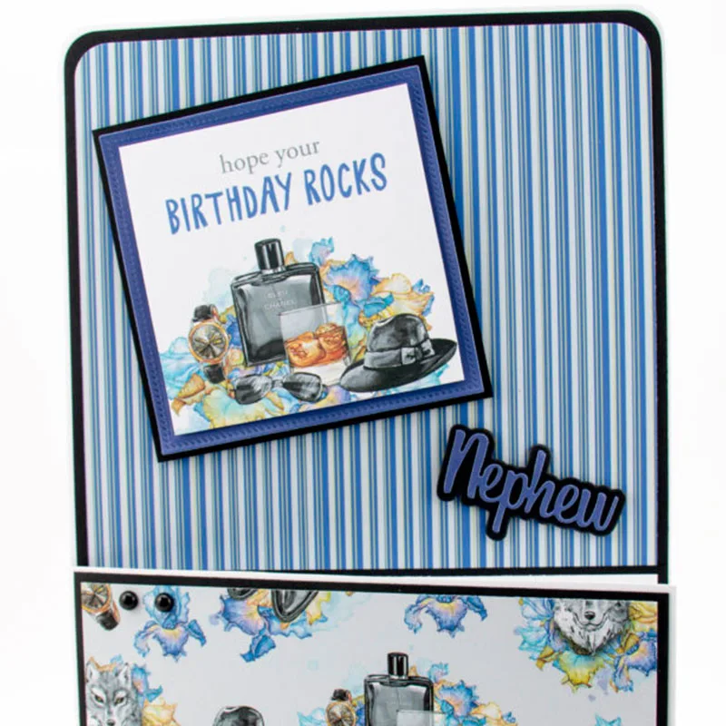 

husband dad fatherson brother nephew metal cutting dies stacking cut die mold for DIY Scrapbooking cards crafts mould new 2019