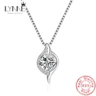 LYNNE ювелирное изделие, новинка, Стерлинговое Серебро 925 пробы, циркон, кулон в виде капли воды, ожерелье для женщин, подарок, дизайн глаз, изящные стразы, цепочка в виде ключицы