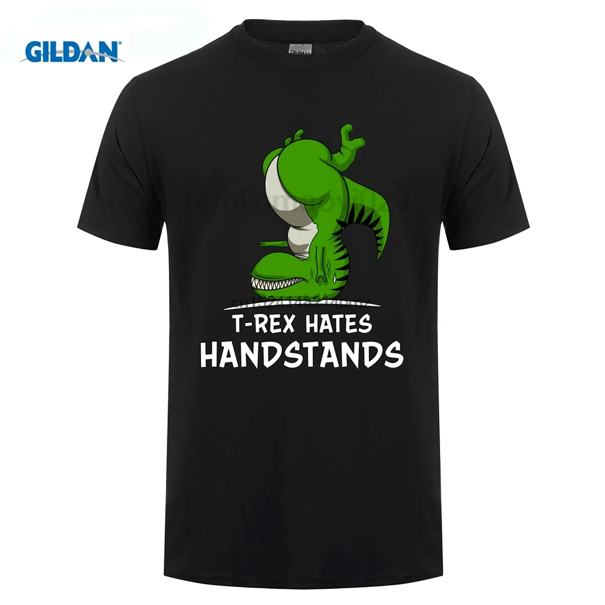 

T Rex Hates Handstands Funny Gymnastics Dinosaur T Shirt