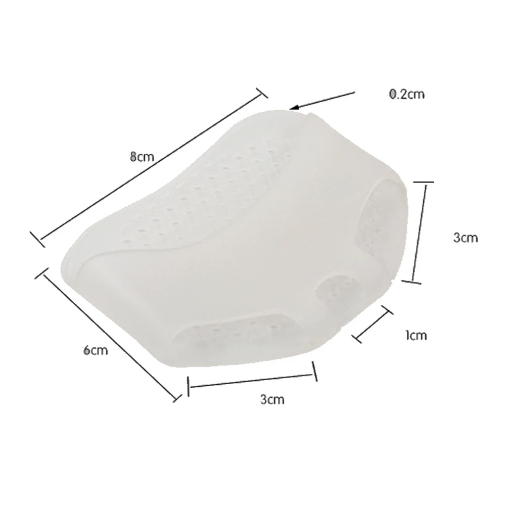 

2 Pairs Silicone Honeycomb Forefoot Pads Reusable Soft High Heel Foot Cushions Effective for high heels bunions calluses variety