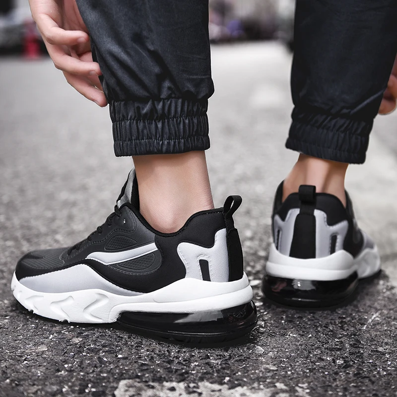 Кроссовки мужские дышащие сетчатые цветные сникерсы с прострочкой повседневная