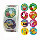 Новые милые наклейки для награждения для детей, милые животные, 1 дюйм, учительница школы, поощряют студентов, детей, канцелярские принадлежности