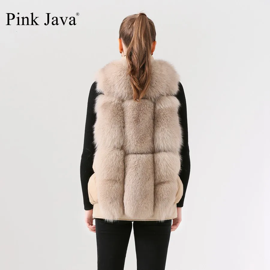 Короткая шуба из натурального Лисьего меха QC19080 Новое поступление горячая