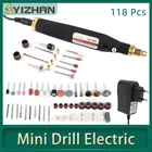 Электрическая дрель KUAIQU, мини-дрель с переменной скоростью, 18 в