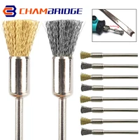 stainless steel wire wheel brushes and brass brushes kit for mini drill rotary tools rust removal polishing brush grinding tool