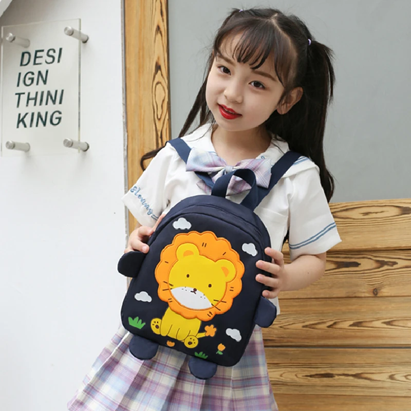 Child Cartoon Lion School Backpack for Girl Boy Fashion Anime Primary Waterproof Bag In Kindergarten School Bag Kids Schoolbag