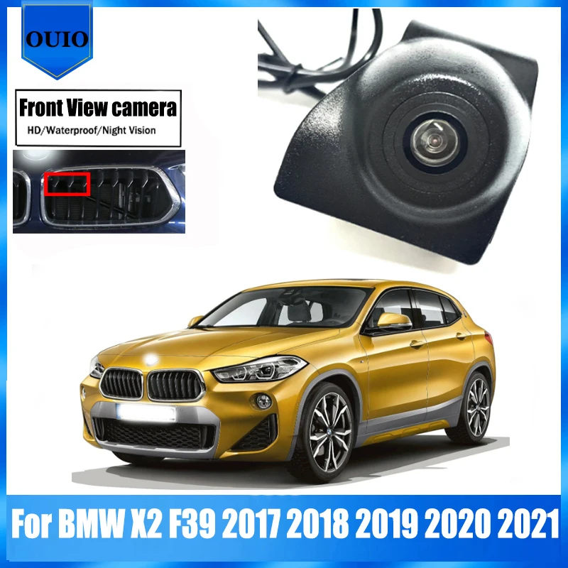 

HD камера переднего вида для BMW X2 F39 2017 2018 2019 2020 ночное видение/Водонепроницаемая передняя парковочная камера с логотипом