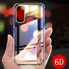 Противоударный чехол 6D из ТПУ для VIVO IQOO 3 NEO 5 Pro NEX V19 V17 V15 V11i V9 V20 S1 Pro S7 Z6 Z5X Z5i Z3X Y5S Y19 U3 U10, прозрачный чехол