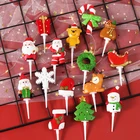 1 шт., украшение для торта в виде флага Санта-Клауса