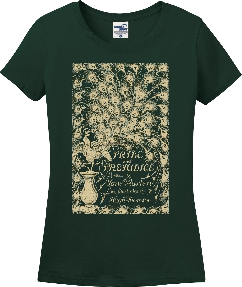 Женская футболка с принтом Джейн Аустин гордость и предупредительность - купить