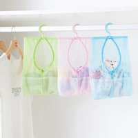 1pc hanging storage bag bathroom soap towel debris organizer balcony socks bag underwear basket mesh drying clothes drainin n2d1