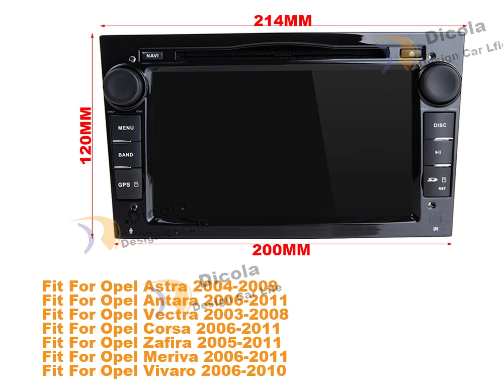 7 дюймов ips, Octa Core, 4 Гб+ 64G android 9 автомобильный dvd для Opel Meriva birtha Zafira Veda Agila Corsa Vectra Astra H 2006 2007 2008 2009