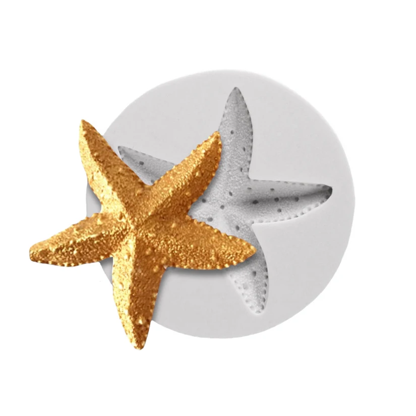 

The Larger Starfish Shapes Silicone Sugarcraft Moulds, Fondant Cake Decorating Tools, Silicone Soap Moulds