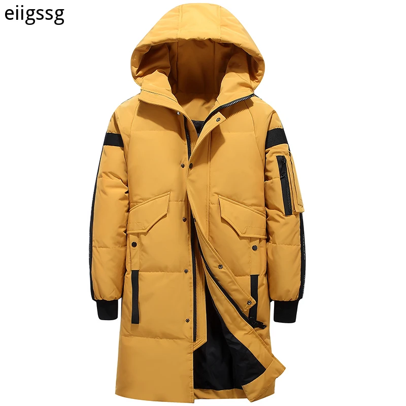 

2021 Teens New Winter Men's Down Jacket Stylish Male Down Coat Thick Warm Man Clothing Brand Men's Apparel Warm Parka 1910