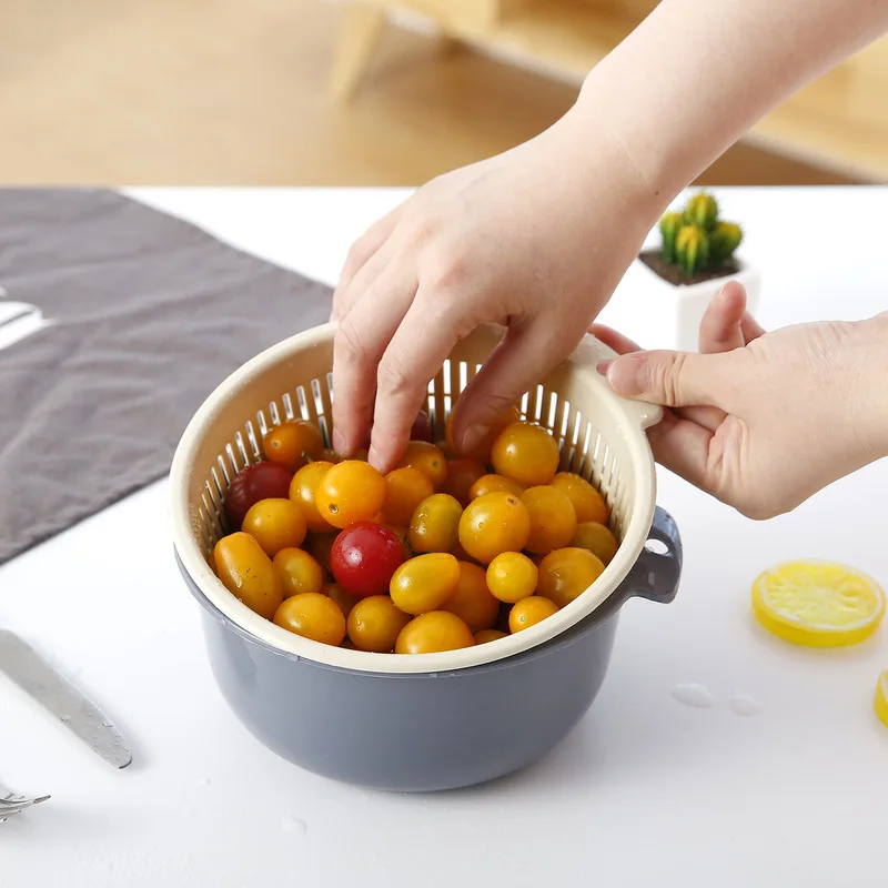 Двойная пластиковая сливная корзина для гостиной стирка с крышкой аксессуары