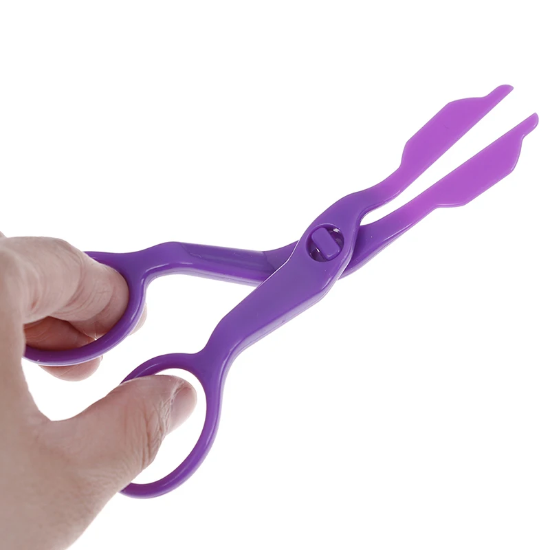 

1PC Cream Flower Plastic Scissors Transfer Lifter Fondant Cake Decor Cut Flower Receptacle Modelling Kitchen Baking Tool Random