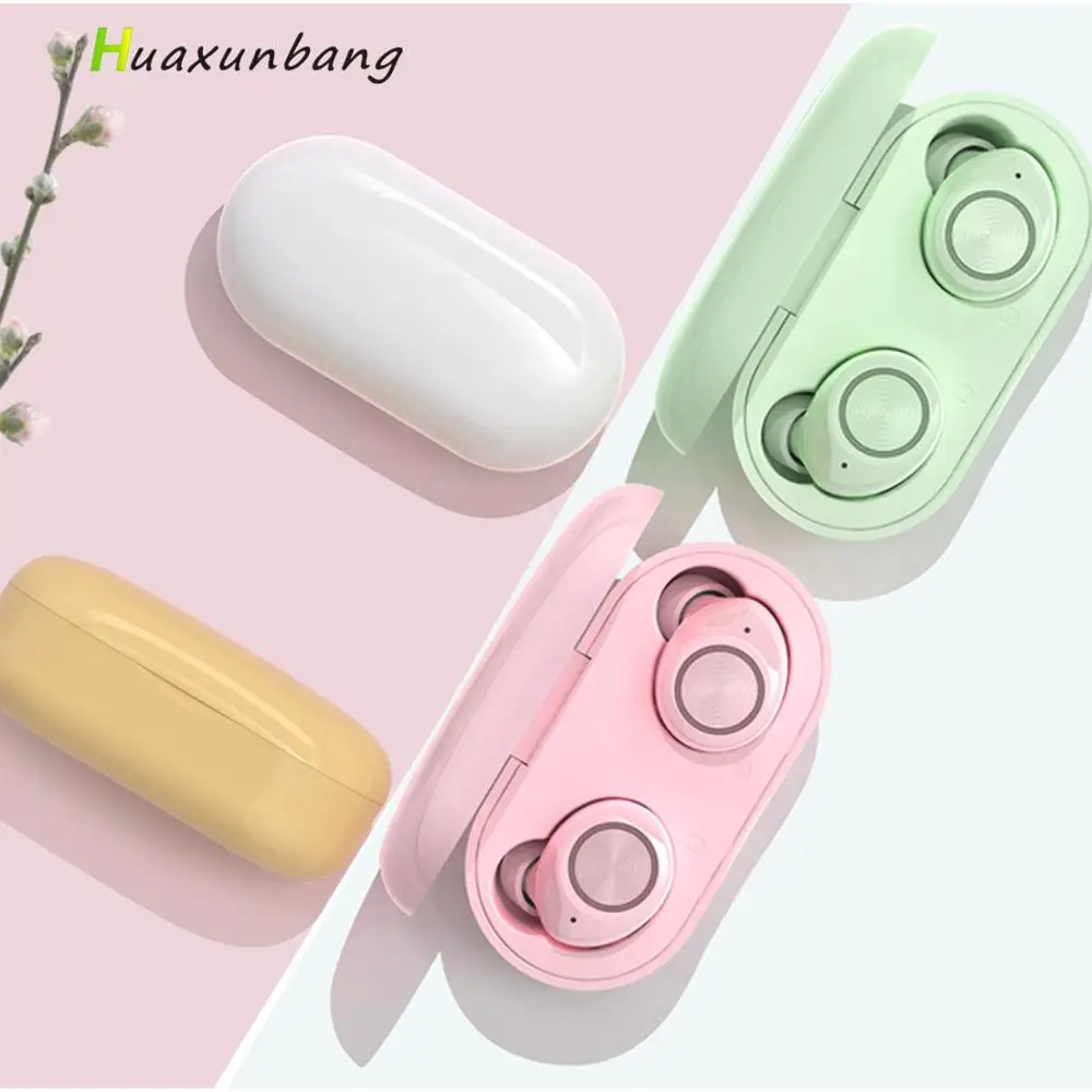 HXB Bluetooth 5 0 беспроводные наушники TWS Mini Sport Touch Pod Mic зарядка коробка гарнитура для