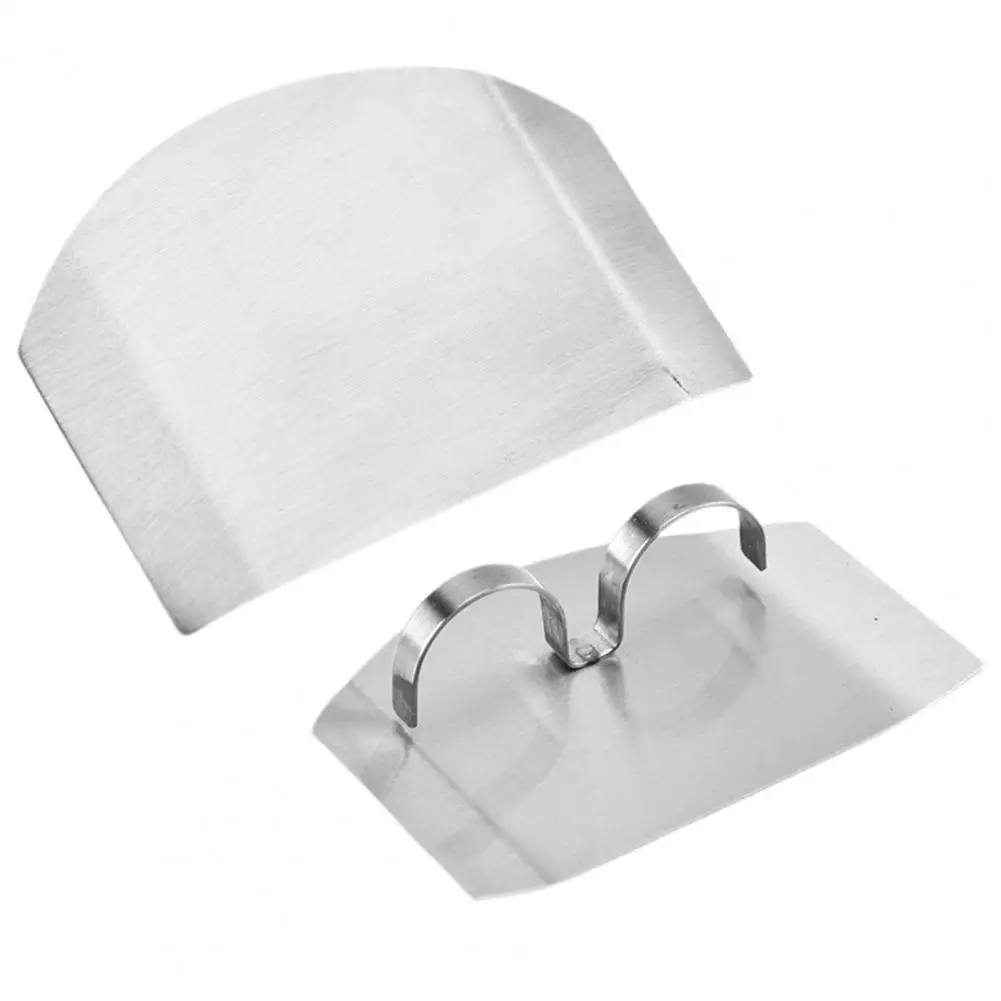 

Vegetable Cutting Stainless Steel Double Finger Protector Guard Kitchen Tool