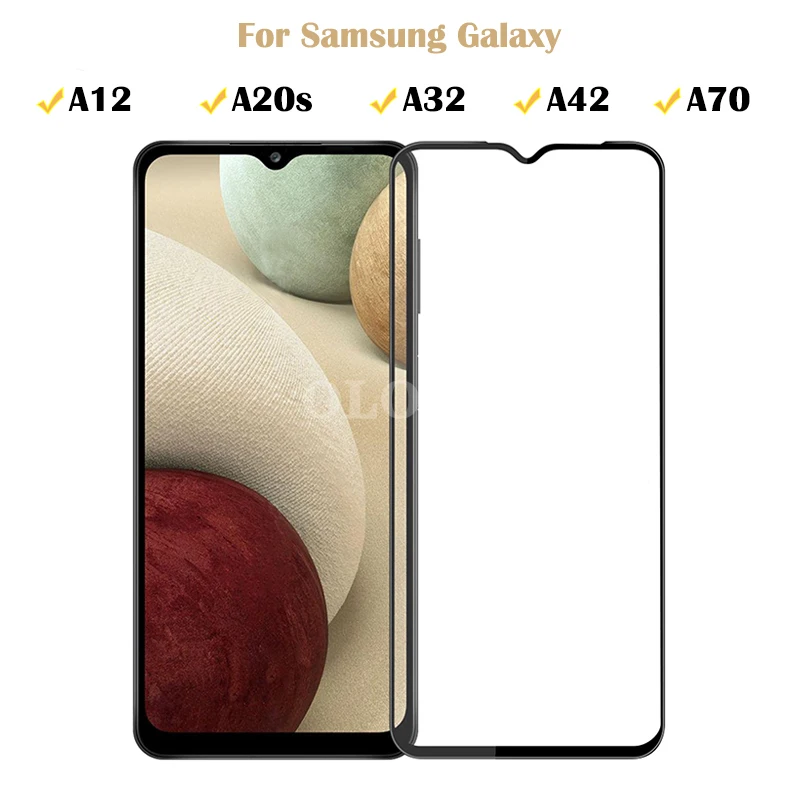 

Закаленное стекло для Samsung Galaxy A12 A20S A32 A42 A70, Защитная пленка для экрана смартфонов, аксессуары для Galaxy A 12, 3, 42, зеркальное стекло