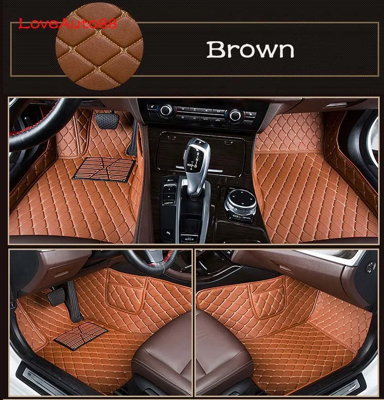 Petrol Brown Автомобильные коврики авто чехлы на сиденья авто тормозные колодки коврики на приборную панель аксессуары для автомобильных ковриков для Toyota RAV4 RAV-4 регбийные кожанные - Название цвета: Petrol Brown