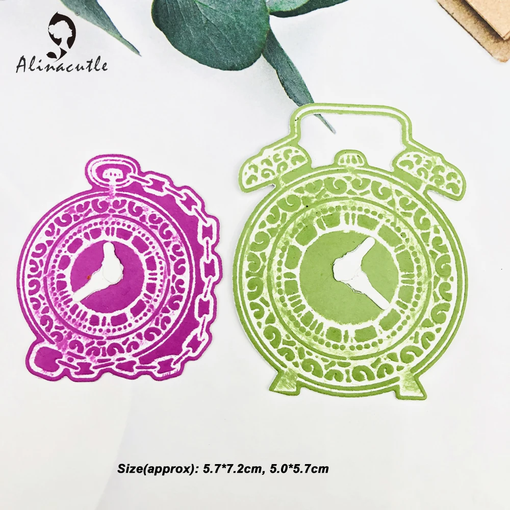 Металлические штампы 2 шт. часы время Скрапбукинг Бумажные изделия ручной работы