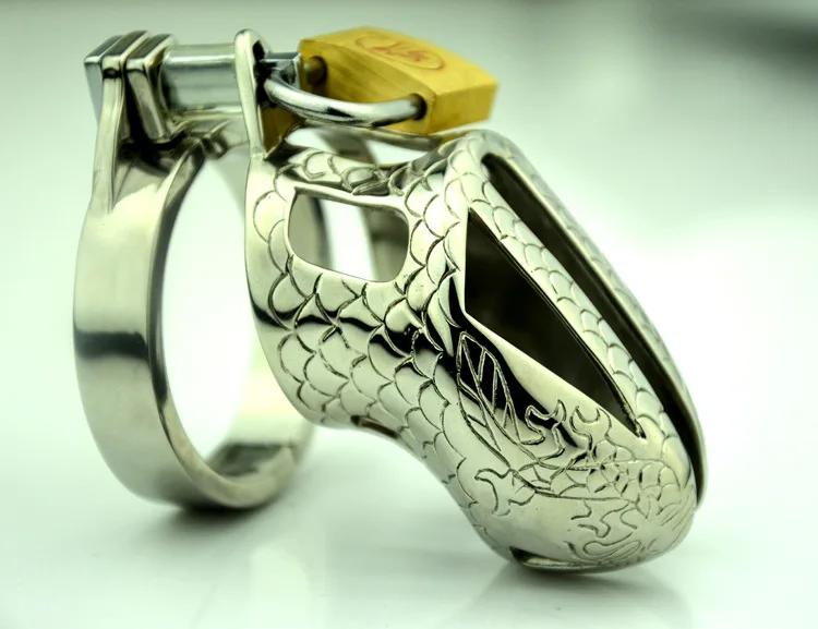 Мужская металлическая клетка для пениса фиксатор целомудрия размер S CB3000 Прямая