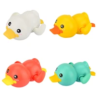 baby bath toys cute wind up clockwork duck swimming water playing toy summer bathroom bathtub toys for infant gift