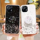 Чехол из серебристой фольги для Xiaomi Poco X3 Pro Mi 11 11i 10T Lite Ultra Redmi Note 10 8 7 Pro K40 F3 M3 9C 9T 9S 9A, мягкие чехлы-держатели