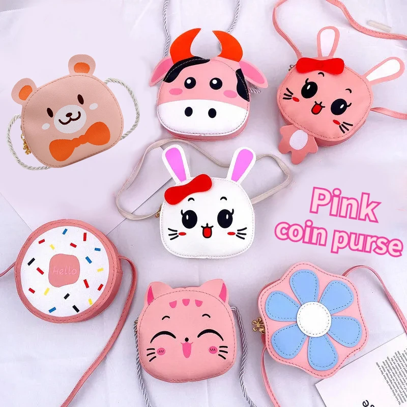 

Fashion Children's Crossbody Bags Baby Girls Shoulder Messenger Bag Cute Cartoon Princess Coin wholesale purses