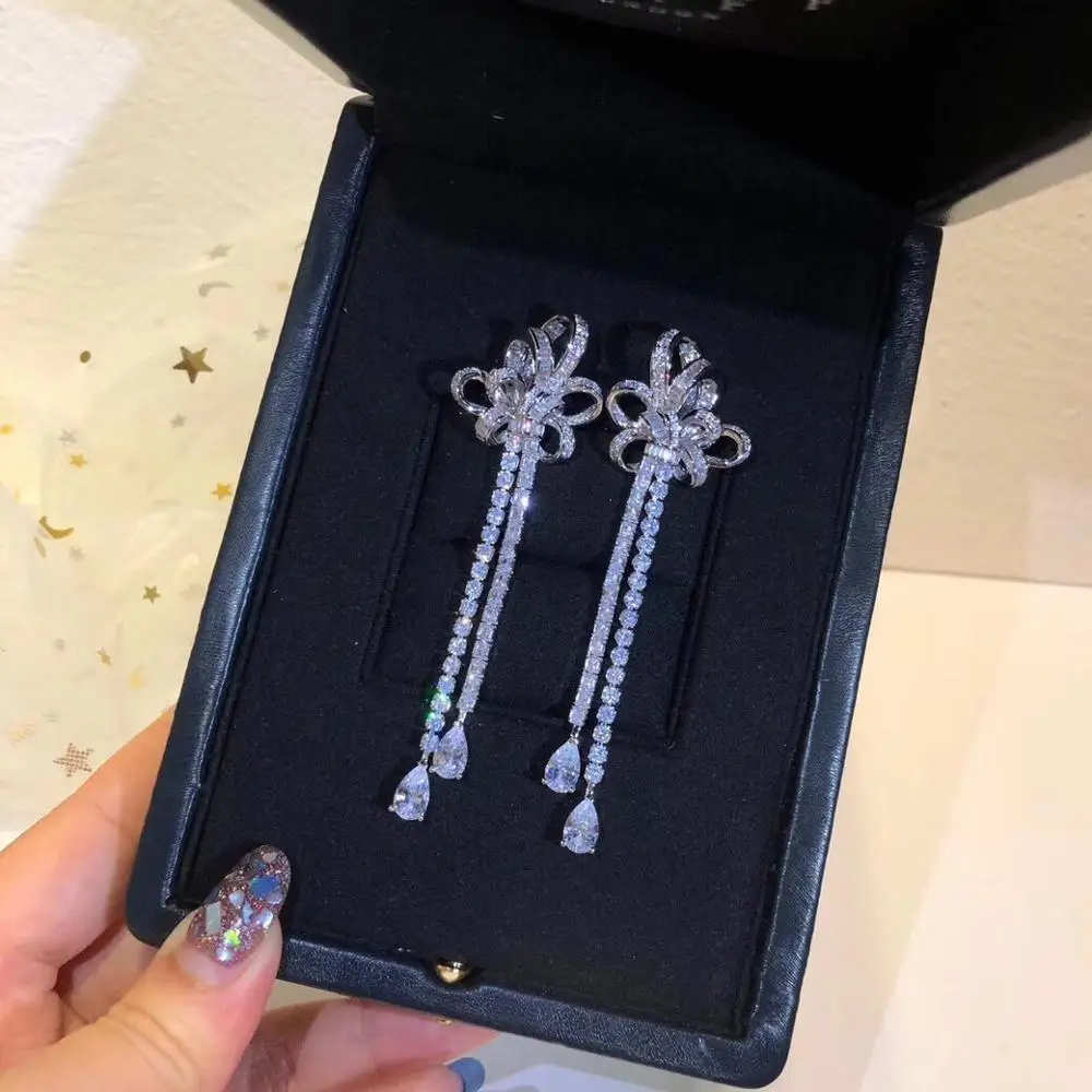 Роскошный Асимметричный галстук-бабочка с бабочкой из стерлингового серебра 925