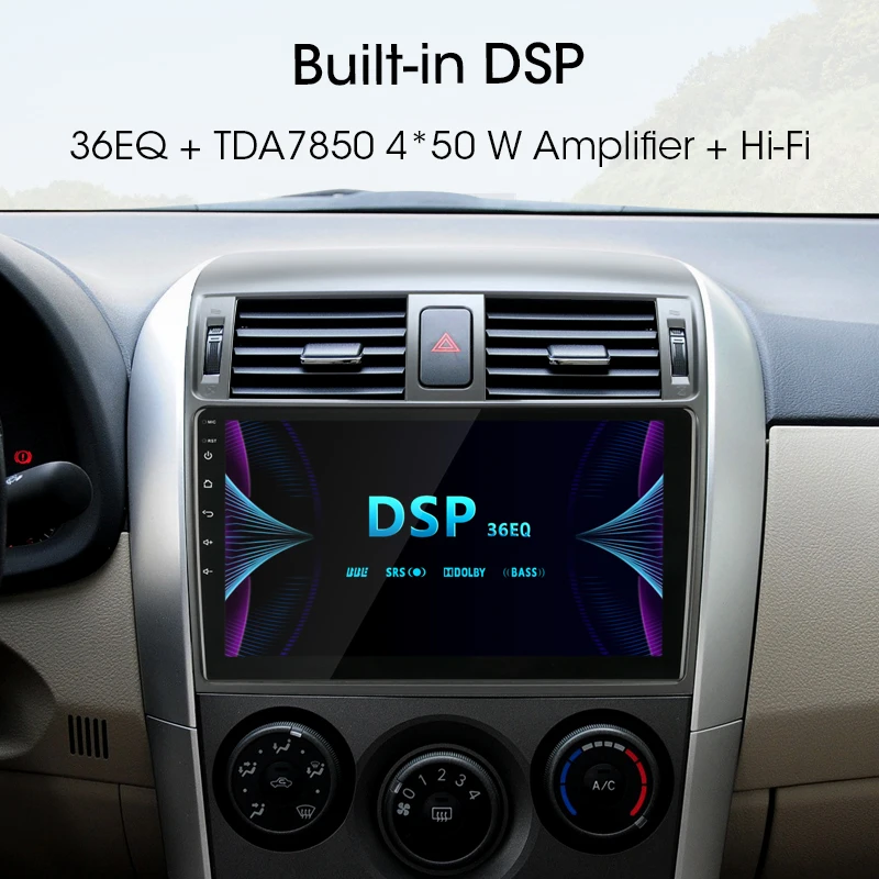 Jansite 9 &quotавтомобильное радио для Toyota Corolla 2006-2013 Android плеер сенсорный экран GPS