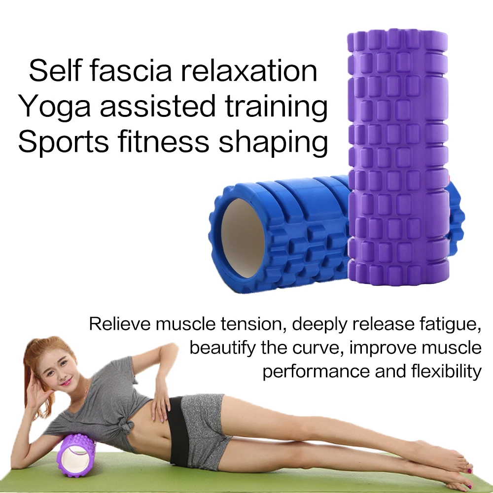 Фитнес столбик для йоги пилатеса Йога пена 2 размера спортзала учебный ролик