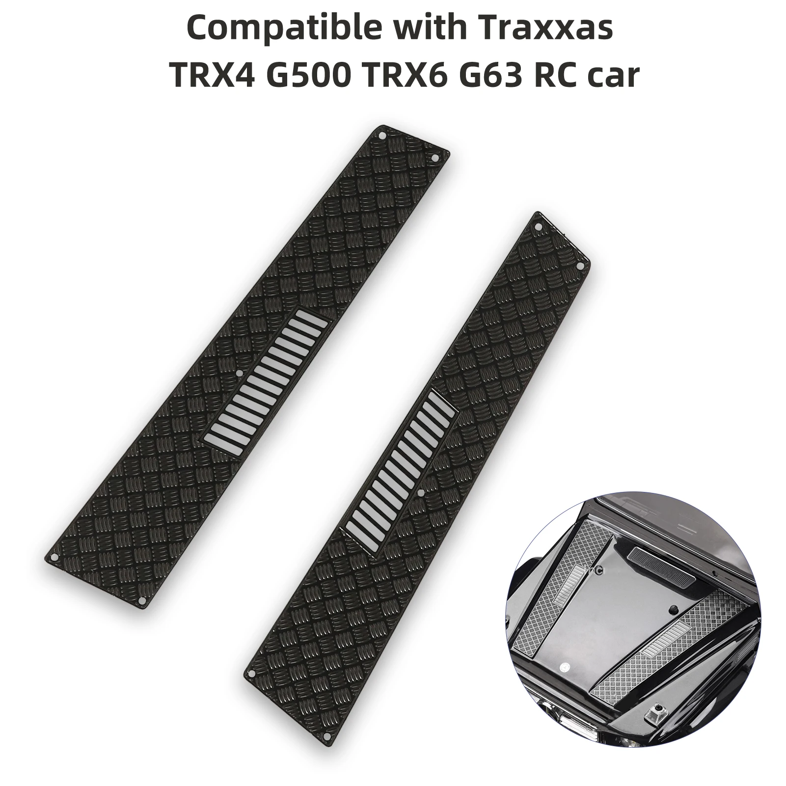 

Engine Cover Anti-slip Board Metal for Traxxas TRX4 G500 TRX6 G63 RC Car Parts accessories