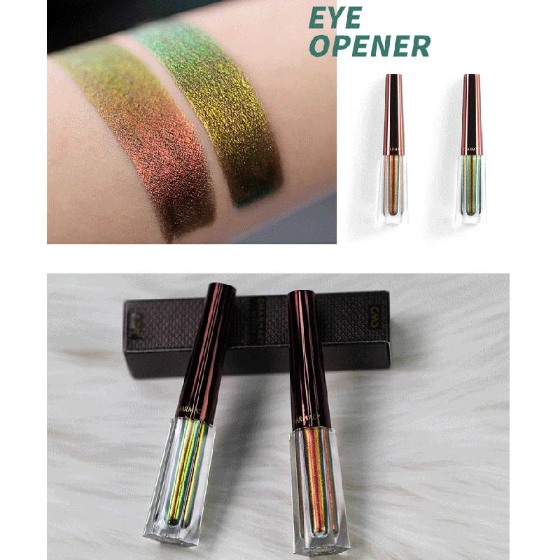 Тени для век жидкие хамелеоновые блестящие 4 шт. |